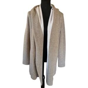 Joie Wool-Cashmere Hooded Cardigan Sweater - Size XS